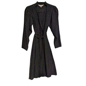Michelle Stuart 90s vintage silk black dress 10